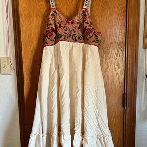 Embroidered and beaded Sundress